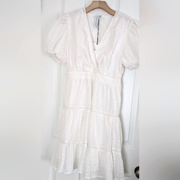 Grace+Karma Dreamy Tiered Cotton Summer Dress With Puffy Sleeves - Picture 4 of 11
